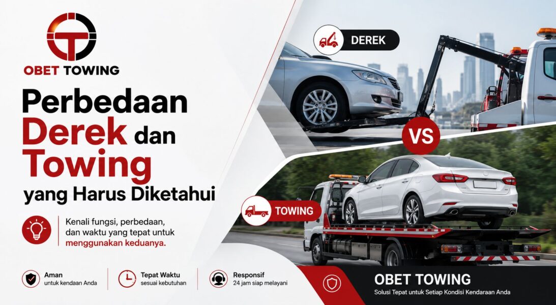 Perbedaan Derek dan Towing yang Harus Diketahui